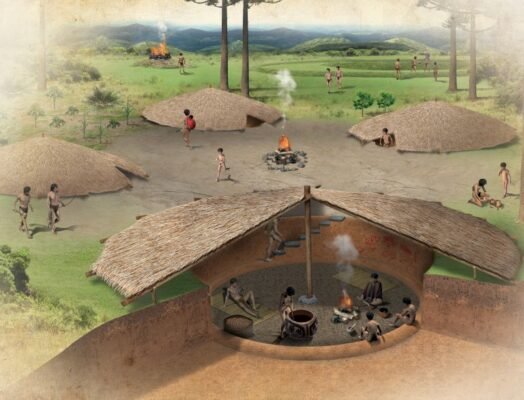 Casas subterrâneas dos Kaingang - Povos da Tradição Taquara